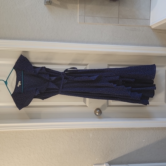 Max Studio Navy Blue Dress - Picture 1 of 5